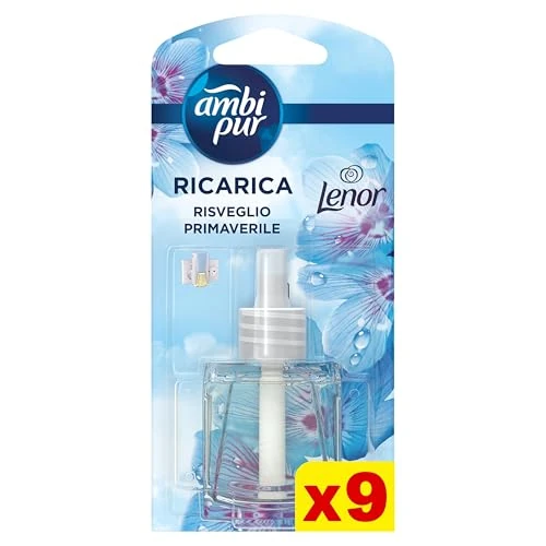 Limitiertes Angebot: Ambi Pur Raumduft, 9 Nachfüllpackungen für Raumdiffusor, Frühlingserwachen, Raumduft, beseitigt Gerüche, bis zu 80 Tage Duft pro Nachfüllung von 47.84 EUR auf 47.84 EUR (Spare 0%)