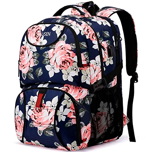 Zeitlich begrenztes Angebot: Rucksack Damen groß mit USB-Ladeanschluss & Laptopfach für 17 Zoll Laptop,wasserdicht Arbeitstasche Großer Schulrucksack Tasche Backpack mädchen für Arbeit Schule Uni Reisen von 48.99 € auf 48.99 € (0.00% Rabatt)