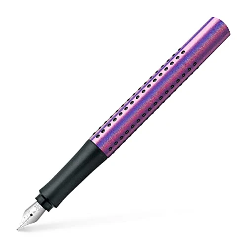 Limitiertes Angebot: Faber-Castell 140841 - Füller Grip Edition Glam, Federbreite F, violet, 1 Stück von 19.99 EUR auf 15.21 EUR (Spare 24%)