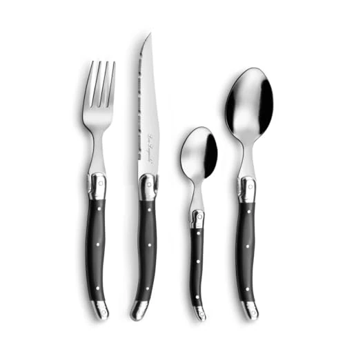 Lou Laguiole Rustic 24-Piece Gift Set, Grey