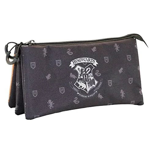 Offerta a tempo: Harry Potter Hogwarts-Astuccio Triplo FAN, Nero, 23 x 11 cm - 41% da 6.95 € a 4.10 €