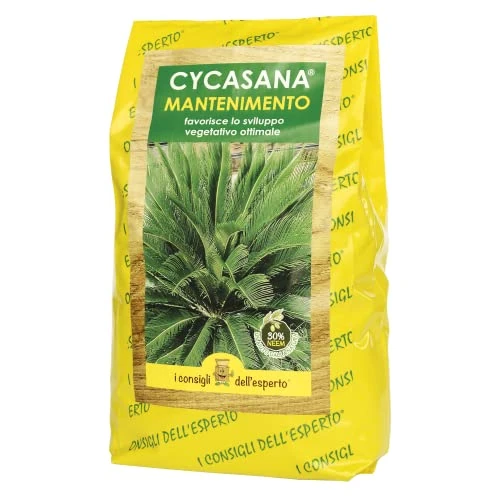 Offerta a tempo: I Consigli dell’Esperto – Cycasana Mantenimento 1.5 kg – Concime specifico per Cycas e Piante Tropicali – Concime Organominerale NPK + NEEM e Microelementi – Per uno sviluppo vegetativo ottimale - 6% da 24.75 € a 23.27 €