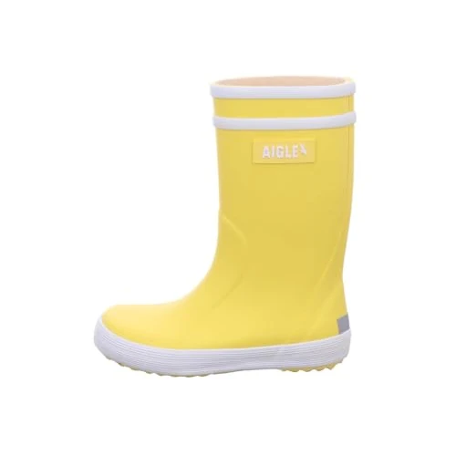 Aigle Lolly Pop 2, Botas de lluvia para Unisex Niños, Amarillo blanco, 33 EU