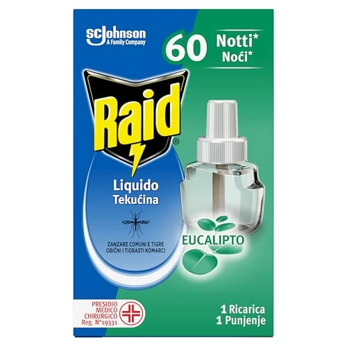 Offerta a tempo: Raid Liquido Elettrico Ricarica, Antizanzare Tigre e Comuni — 15% da 4,99 € a 4,23 €