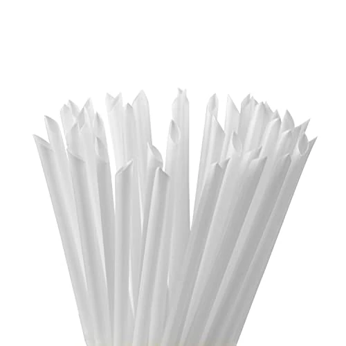 ARLANDA Cannucce Compatibili per Estathe in Lignina, Compostabile per Succhi di Frutta in brick, Resistenti Insapore Inodore, bianche, L.150mmxD.3.3mm Conf.100