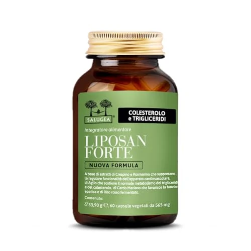Offerta a tempo: Liposan Forte Nuova Formula Salugea - Integratore a base di Riso Rosso fermentato — 17% da 39,60 € a 32,97 €