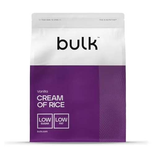 Bulk Crème van rijst, koolhydraatpoeder, vanille, 1 kg, 20 porties, verpakking kan variëren