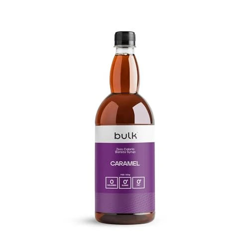 Zeitlich begrenztes Angebot: Bulk Kalorienfreier Barista Sirup, Kalorienfrei, Zuckerfrei, Karamell, 1L von 7.49 € auf 6.99 € (7% Rabatt)