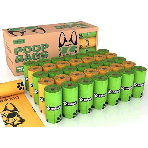 Limited-time offer: Edipets, Poo Bags Dogs, Biodegradable, 405 or 540 Count, Extra Thick, Leakproof, Sacks for Dogs, Pets, not Scented (27 Rolls - 405 Count) from 12.41 £ to 12.41 £ (save 0.00%)