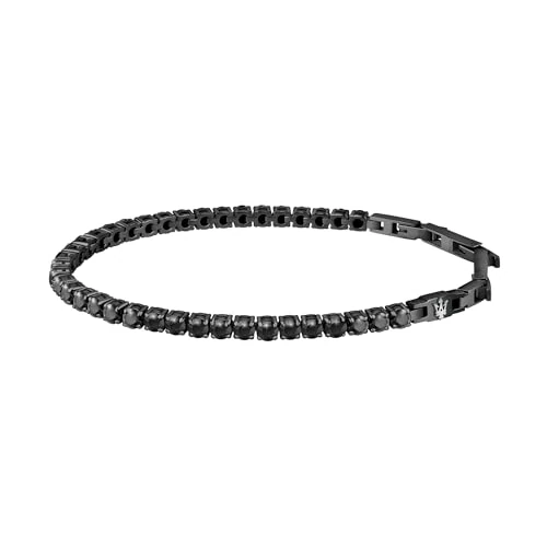 Oferta ograniczona: Jewels Bransoletka męska ze stali, cyrkonie, IP czarna - JM222AVC02, Única, stal, Bez kamieni szlachetnych z 129.00 EUR na 103.20 EUR (znizka 20%)