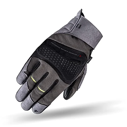 SHIMA AIR 2.0 MEN Motorhandschoenen voor heren, geventileerde handschoenen, van mesh met gewrichts- en vingerbescherming, versterkte handpalm (grijs, 3XL)