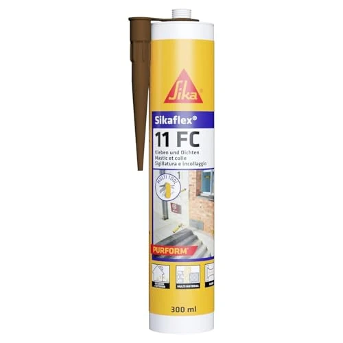 Oferta limitada: Sika - Sikaflex 11 FC Purform, marrón - Adhesivo universal elástico - Sellador para juntas y materiales de construcción - Para interiores y exteriores - 300 ml de 14.72 € a 14.72 € (ahorro 0.00%)