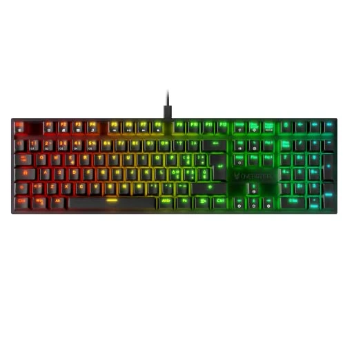 Oversteel - KOVAR USB Gaming Keyboard, RGB Backlit, Outemu Red Mechanical Switch, Anti-Ghosting, Italian Layout PC/MAC/Android