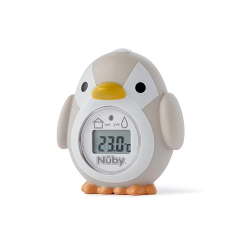 Tijdelijke aanbieding: Nuby - Babybadthermometer in de vorm van een pinguïn - Eenvoudig af te lezen scherm - BPA-vrij - Grijs - Geschikt vanaf 0 maanden van 12.81 € naar 12.81 € (0.00% korting)