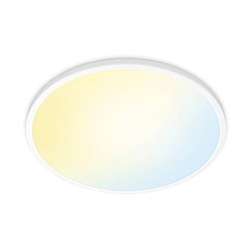 Offerta a tempo: WiZ Plafoniera Smart Super SlimWiFi, Luce Bianca Dimmerabile, 22W, Bianco, Tecnologia SpaceSense, Controllo Vocale (Alexa, Apple HomeKit, Google Home) - 0.00% da 99.99 € a 99.99 €