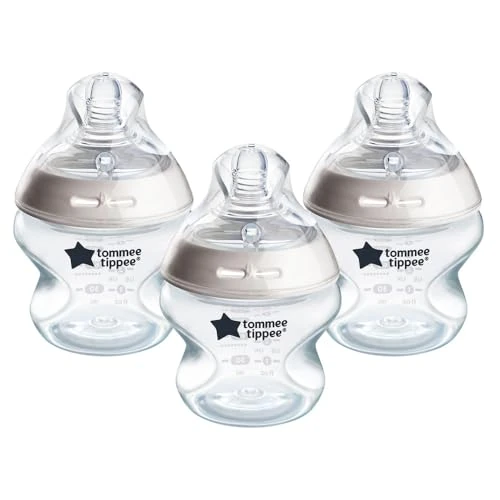 Offerta a tempo: Tommee Tippee biberon anti-colica Natural Start 150ml, con tettarella simile al seno materno, valvola anti-colica, autosterilizzante, 3 pezzi - 24% da 16.99 € a 12.99 €