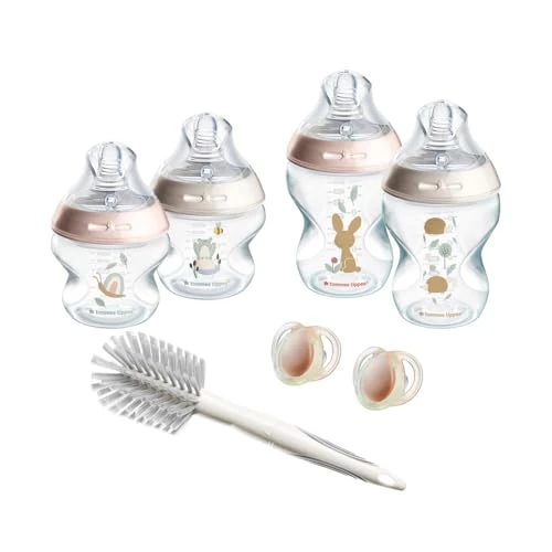 Offerta a tempo: Tommee Tippee Closer to Nature - Set iniziale per biberon con valvola anti-colica, diverse misure, colore: Rosa - 27% da 34.65 € a 25.30 €