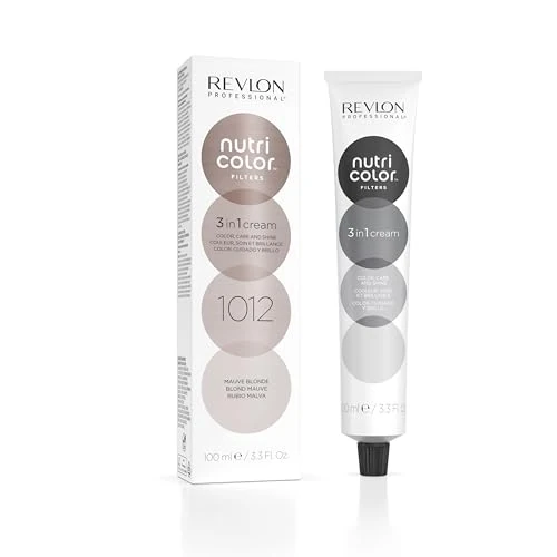 Offerta a tempo: REVLON PROFESSIONAL Nutri Color Filters Maschera Colorata Capelli, Protettiva, Istantanea e Multidimensionale, Biondo Malva 1012, 100 ml - 17% da 14.10 € a 11.75 €