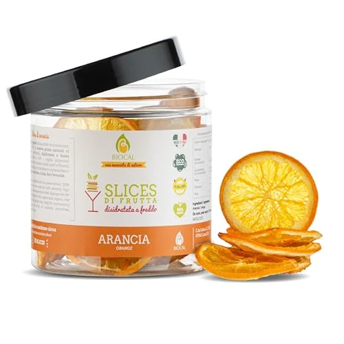 Offerta a tempo: Biocal - Arancia Disidratata a Fette per Cocktail e Gin Tonic, 70 g - 0.00% da 14.99 € a 14.99 €
