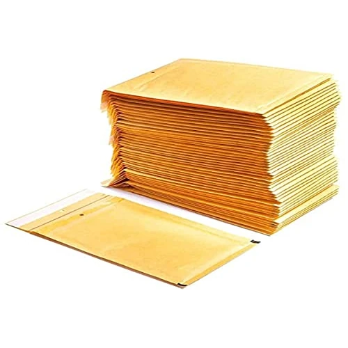 Brązowe wyściełane koperty z papieru bąbelkowego z polietylenu, torby wysyłkowe z pojemnością na dokumenty - Ofituria (5 kopert, 180 x 260 mm)