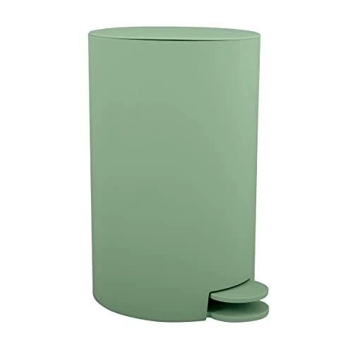 Offerta a tempo: MSV - Osaki Cosmetic Bin - 3 Litri - Coperchio - Pattumiera a pedale per WC e bagni - Compatta - Spazio ridotto - con contenitore interno rimovibile - Verde basilico - 11% da 17.95 € a 15.95 €