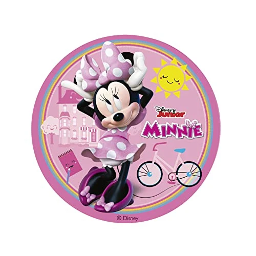 Offerta a tempo: Dekora - Ostia Decorativa per Torta di Compleanno per Bambini con Raffigurazione di Minnie Mouse - 15,5 cm - 45% da 6.99 € a 3.84 €