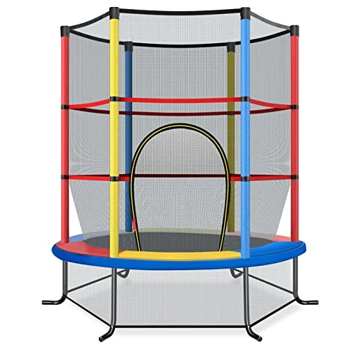 Offerta a tempo: COSTWAY Trampolino Elastico Bambino (Colorato, 165 x 165 cm) - 13% da 103.99 € a 89.99 €