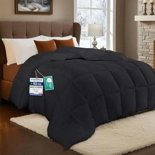 Utopia Bedding Piumone, Primavera/Estivo Piumino, Piumino Leggero, Trapunta Primavera/Estivo 100% Microfibra in Fibra Cava (Primavera/Estivo) (Grigio, 200x200 cm)