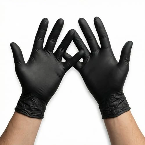Limited-time offer: KMINA Nitrile Gloves, Multipurpose, Powder Free and Latex Free Disposable Gloves, Black (200, Medium) from 59.99 £ to 8.99 £ (save 85.01%)