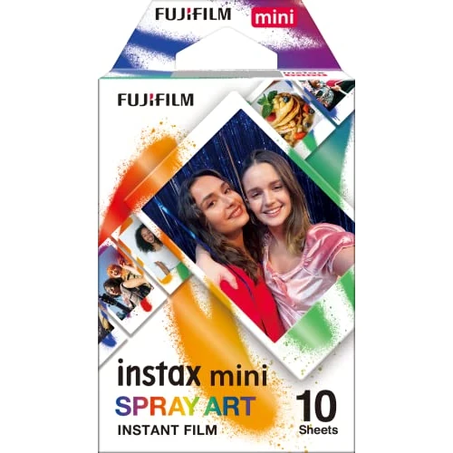 instax mini film Spray Art (1x10), 10 Shot Pack, meerkleurig (1X10)