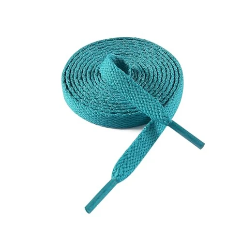 Tijdelijke aanbieding: VSUDO 130 cm Platte Turkoois Schoenveters voor Sneakers – 8mm Breed Sneakers Veters – Sportschoenen Veters - Loopschoenen Schoenveters voor Dames en Heren (1 Paar-Turkoois-130cm) van 8.99 € naar 6.99 € (22.25% korting)