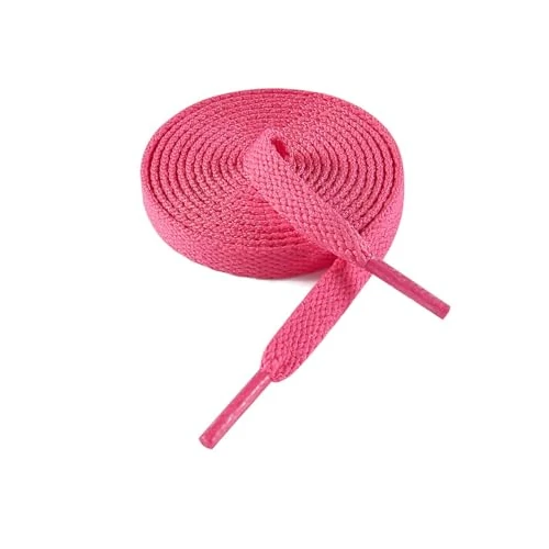 Offerta a tempo: VSUDO 80cm Lacci Scarpe Fucsia Piatti da Ginnastica, Rose Red Shoelace for Sneakers, Larghi 8mm Stringhe Scarpe Rosa per Sportive di Ricambio (1Paio-Rosa Rossa-080cm) - 13.77% da 7.99 € a 6.89 €