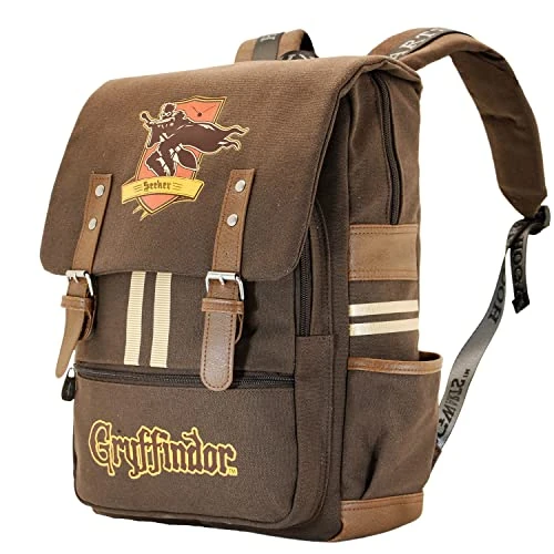 Harry Potter Potter-Oxford Backpack, Brown, 14 x 29 x 40 cm, Capacity 16 L