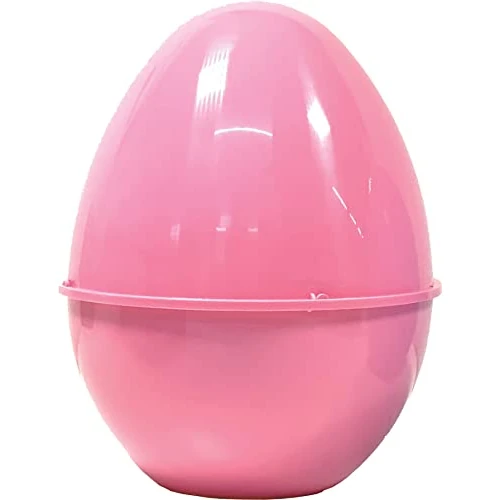 Clondo Huevo para rellenar, carcasa pasqualone vacía de plástico, 39 cm (rosa)