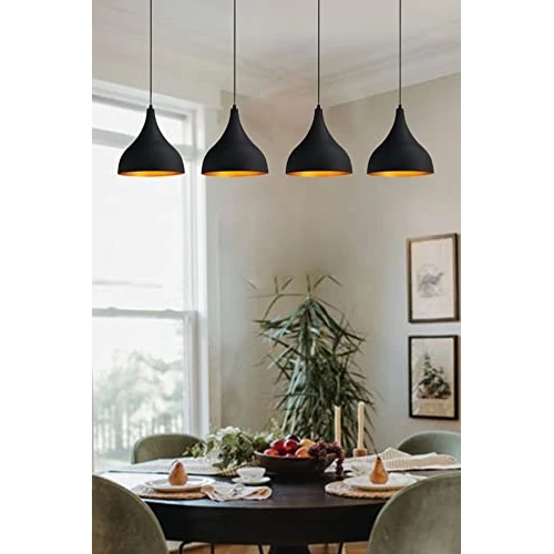 Offerta a tempo: bamyum Lampada a Sospensione Tavolo da Pranzo I Adash I Lampada a Sospensione in Metallo a 4 Fiamme Ø 26 cm - 0.00% da 106.20 € a 106.20 €