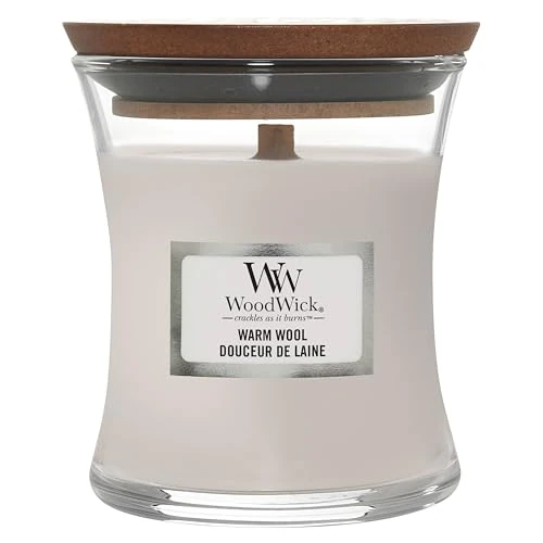 Limited-time offer: WoodWick Scented Candle with Crackling Wick | Warm Wool Mini Hourglass Candle | Up to 20 Hours Burn Time | Perfect Gifts for Women from 10.99 GBP to 10.99 GBP (save 0%)