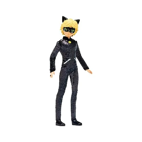 Offre limitee: BANDAI - Miraculous Ladybug - Poupée à Sequin - Adrien - Poupée Mannequin articulée 26 cm - P50195 de 22.04 EUR a 22.04 EUR (economie 0%)