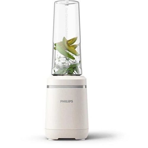 Philips mikser stojący – Eco Conscious Edition, 350 W, technologia ProBlend, kubek Tritan Renew™, nie zawiera BPA, jedwabisty biały matowy (HR2500/00)