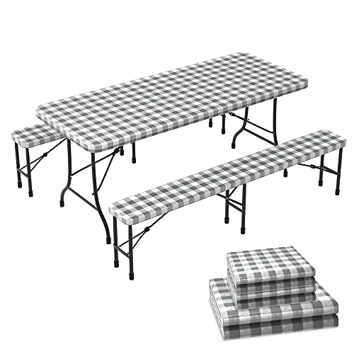 Zeitlich begrenztes Angebot: VOUNOT Outdoor Tischdecken 3er Set, Elastische Rechteckige Gartentischdecke, Geeignet für Garten, Balkon und Camping, Abwaschbar Abwischbar Wetterfest, 183cm von 12.99 € auf 12.99 € (0.00% Rabatt)