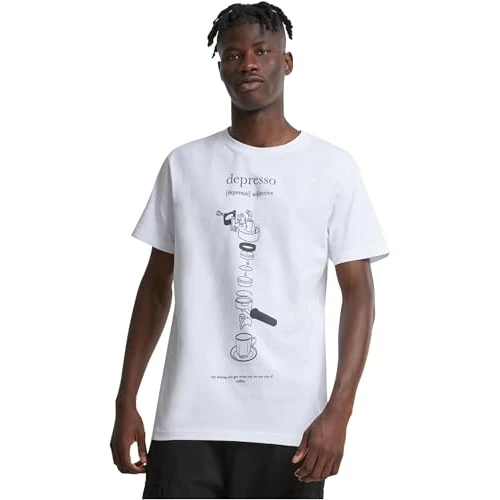Offerta a tempo: Mister Tee tè da Uomo Depresso, Bianco, S - 70% da 19.90 € a 6.00 €