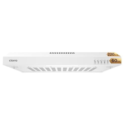 Limited-time offer: CIARRA CAW6903A 60cm Visor Cooker Hood Undercabinet Hood Wall Mounted Kitchen Extractor Fan 600mm Top Vented Range Hood from 65.99 GBP to 56.09 GBP (save 15%)
