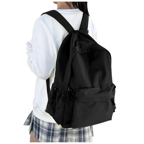 Offre limitee: HYC00 Sac a Dos Scolaire Fille Lycee Ados Sac à Dos Collège Garçon Sacs à dos Unisexe Loisir Backpack école Cartables Scolaires Daypacks Université Sacs d'école léger College Pack Bookbag, Noir de 21.13 EUR a 18.19 EUR (economie 14%)