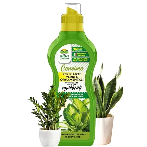 Albagarden - Concime Piante Verdi - 1 KG - Equilibrato, Fertilizzante Nutriente Fogliare Per Giardino, Orto e Piante In Vaso, Con Alto Titolo Di Azoto