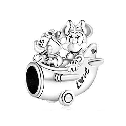 Limitiertes Angebot: RMMY Charm Mouse Airplane Anhänger für Armband Halskette Muttertag Geschenk für Frauen 925 Sterling Silber Beads with Zirkonia Schmuck von 20.99 EUR auf 17.84 EUR (Spare 15%)