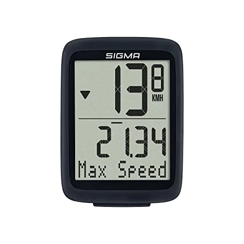 Sigma BC 10.0 WR | ciclocomputador con Cable con 10 Funciones | ciclocomputador con Cable | fácil de Usar con Botones Grandes y diseño Claro