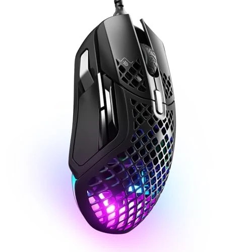 Offerta a tempo: SteelSeries Aerox 5 - Mouse da gaming RGB con guscio forato - Design ultraleggero e resistente all'acqua - Sensore ottico TrueMove Air da 18K DPI - 0.00% da 71.68 € a 71.68 €