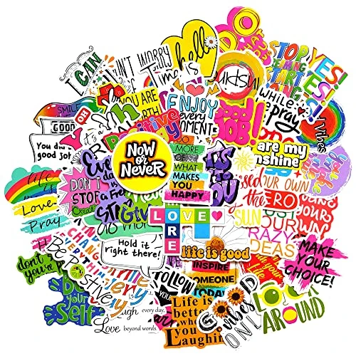 Offerta a tempo: Adesivi motivazionali adesivo journal quaderni agenda vinile frasi motivazionali adesivi kawaii poster stickers frasi motivazionali adesivi positivi buona vita - 40% da 9.99 € a 5.99 €
