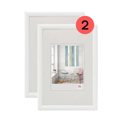 Limited offer: walther design Picture Frame White 20 x 30 cm Twin Pack, Trendstyle Plastic Frame KP030WD from 25.26 EUR to 25.26 EUR (save 0%)