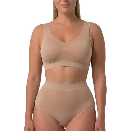 Zeitlich begrenztes Angebot: Risalti BH Damen Ohne Bügel Formend Nahtlos - Seamless Bustier Damen Buegellos Microfaser, Soft BH Breite Traeger, Bequem Komfort - Made in Italy von 14.98 € auf 14.98 € (0.00% Rabatt)
