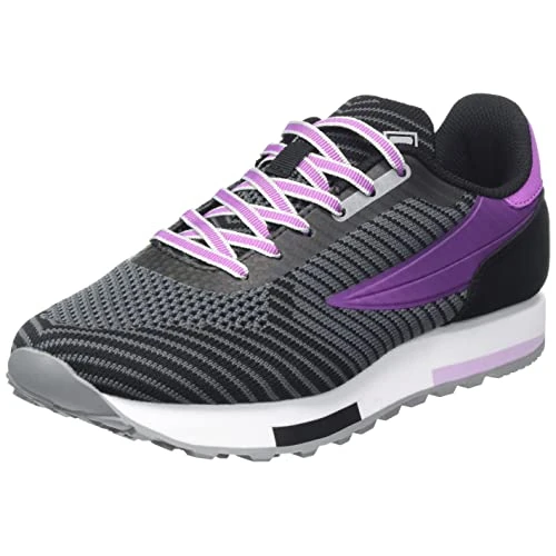 Offerta a tempo: Fila RETRONIQUE 22 K Wmn - Scarpe da Ginnastica, Black-Purple Orchid, - 70% da 90.00 € a 26.83 €